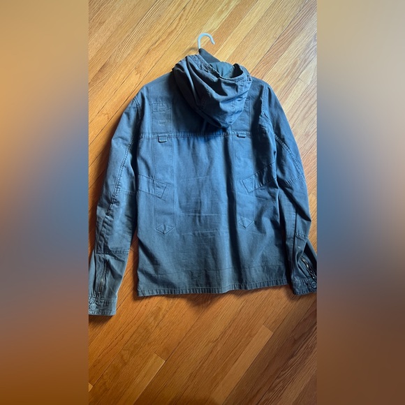 G-Star Men’s LARGE Overshirt (light jacket). Worn green. Great detailing. - Picture 6 of 7